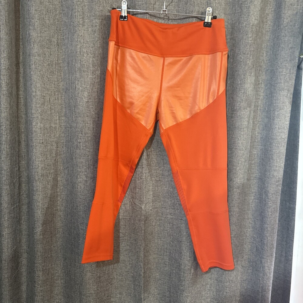 Women’s Orange Kimberly Workout Pants Size Medium Capri
